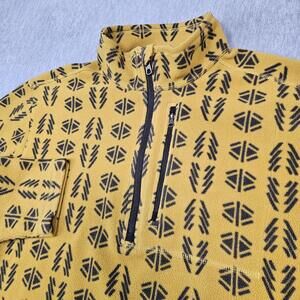 Duluth Trading Silver Bay Fleece Mens L Yellow 1/4 Zip Southwest